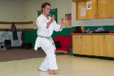 Nigel executing kata Unshu.