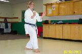 Azucena performing kata Unshu.