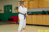 Azucena performing kata Unshu.