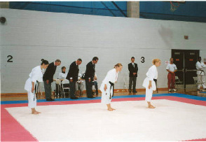 Women's Blackbelt Kata Medalists.