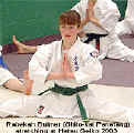 Rebekah Bulmer (Shito-Kai Penetang) stretches...