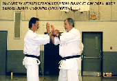 McCarthy sensei demonstrating basic flow drill with Sensei Jerry Osburne (Shorin-ryu).