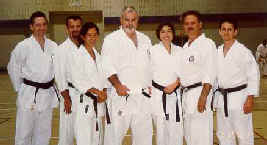 (L-R): R. Ouellette, D. Driscoll, P. Drsicoll, Kyoshi McCarthy, H. Sakamoto, S. Moledzki, and D. Ouellette.