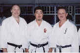 Sensei Andr Pronovost sensei (Qubec), Iwata Genzo sensei and Moledzki sensei (Toronto).