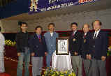 (l-r): Sensei Alonso Murayama ; Sensei Fumio Demura (seminar course conductor Japan Karatedo Genbukai Shitoryu); Ota sensei; Genzo Iwata sensei (seminar course conductor WSKF Shitokai Japan); Kunio Murayama sensei (seminar course conductor Shitokai Mexico); Takeshi Uchiage sensei (seminar course conductor JKF Gojukai Uchiagekai).