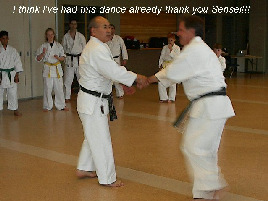 I've think I've had this dance already thank you, Sensei!