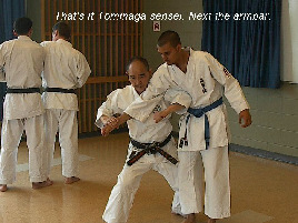 That's it, Tominaga sensei.  Next, the arm bar.