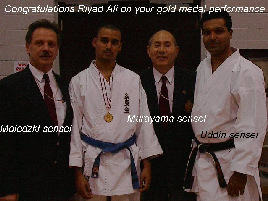 Congratulations, Riyad Ali, on your gold medal performance.