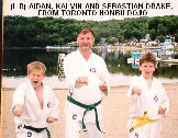 L-R: Aidan, Kalvin & Sebastian Drake from Toronto Honbu Dojo.