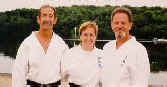 L-R: Sensei Ken Desjardins; Senpai Arlene Viscount; Sensei Moledzki.